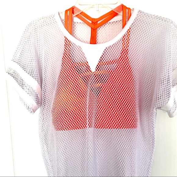 Nasty Gal For First Base X White Mesh Top - Picture 4 of 8